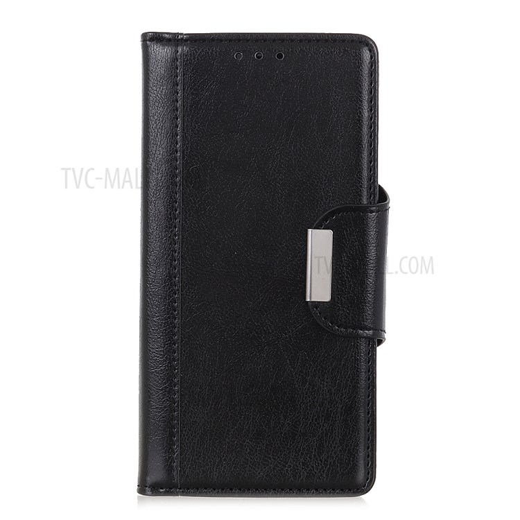 Textured PU Leather Wallet Phone Cover for iPhone 12 Pro Max 6.7 inch - Black-2