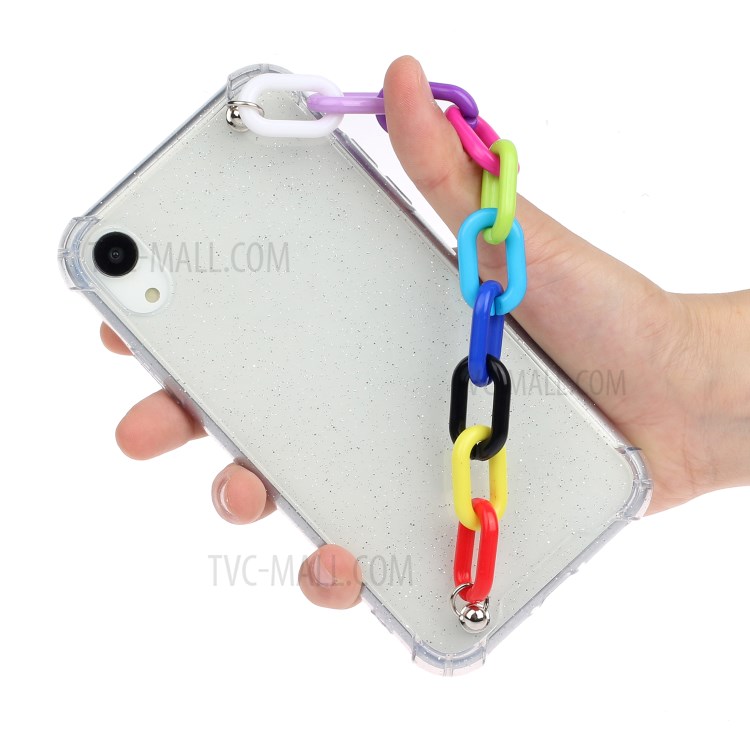 Chain Bracelet Style Soft TPU Cell Phone Case for iPhone XR 6.1 inch - Colorful Chain-4
