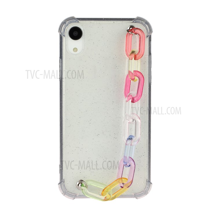 Chain Bracelet Style Soft TPU Cell Phone Case for iPhone XR 6.1 inch - Transparent Chain-1