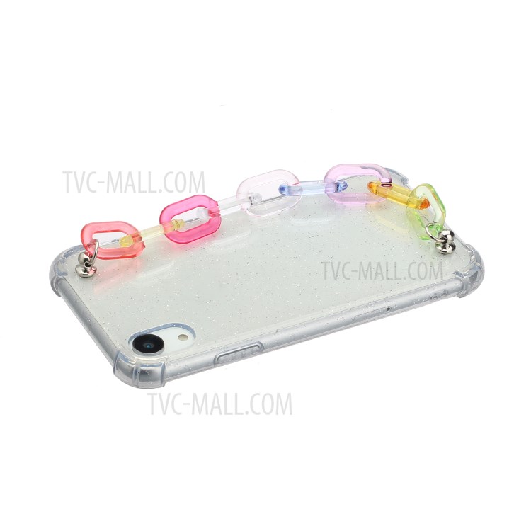 Chain Bracelet Style Soft TPU Cell Phone Case for iPhone XR 6.1 inch - Transparent Chain-3