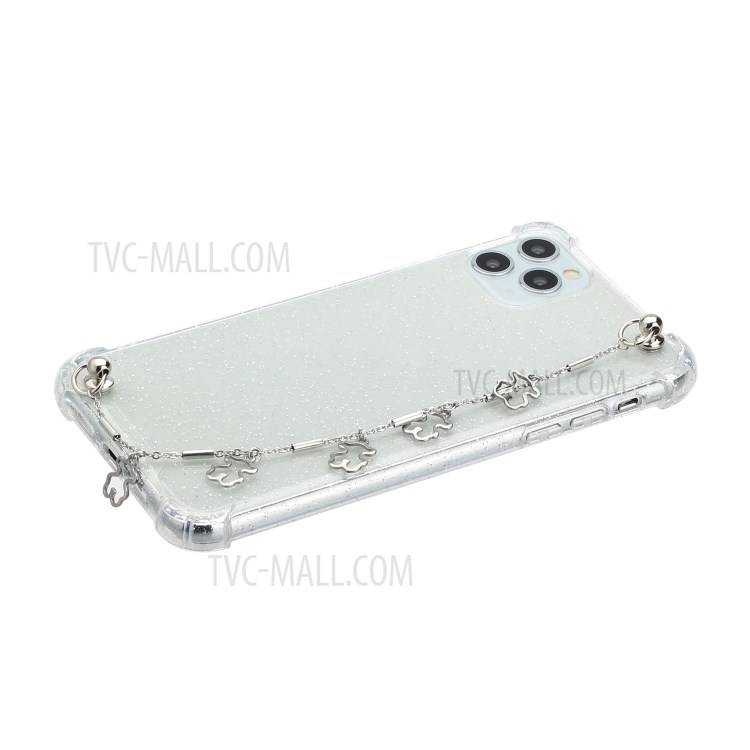 Chain Bracelet Style Soft TPU Mobile Phone Case for iPhone 11 Pro 5.8 inch - Silver Bear-2