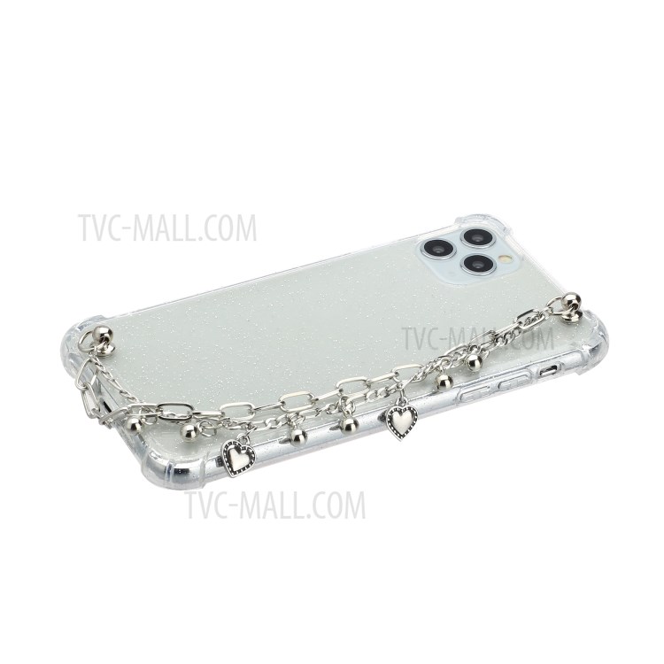 Chain Bracelet Style Soft TPU Mobile Phone Case for iPhone 11 Pro 5.8 inch - Silver Chain-2