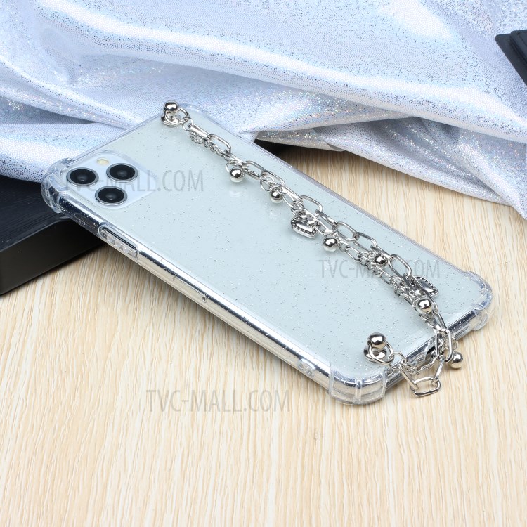 Chain Bracelet Style Soft TPU Mobile Phone Case for iPhone 11 Pro 5.8 inch - Silver Chain-6