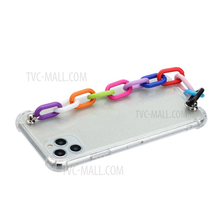Chain Bracelet Style Soft TPU Mobile Phone Case for iPhone 11 Pro 5.8 inch - Colorful Chain-3