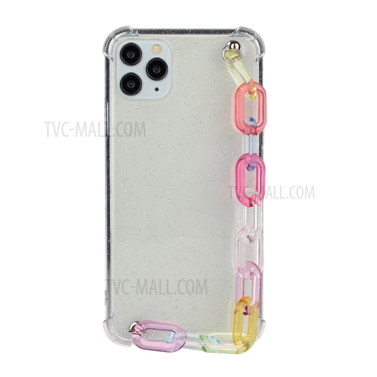 Chain Bracelet Style Soft TPU Mobile Phone Case for iPhone 11 Pro 5.8 inch - Transparent Chain-1