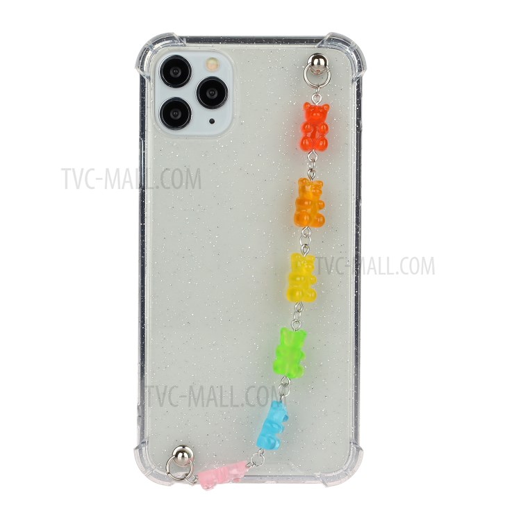 Chain Bracelet Style Soft TPU Mobile Phone Case for iPhone 11 Pro 5.8 inch - Colorful Bear-1