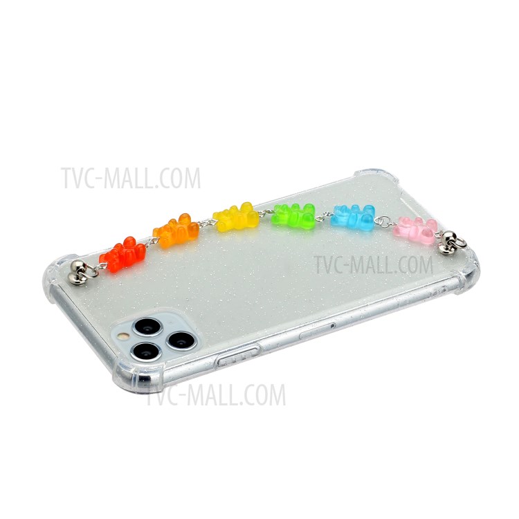 Chain Bracelet Style Soft TPU Mobile Phone Case for iPhone 11 Pro 5.8 inch - Colorful Bear-3