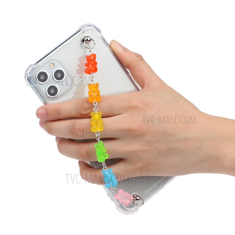 Chain Bracelet Style Soft TPU Mobile Phone Case for iPhone 11 Pro 5.8 inch - Colorful Bear-5