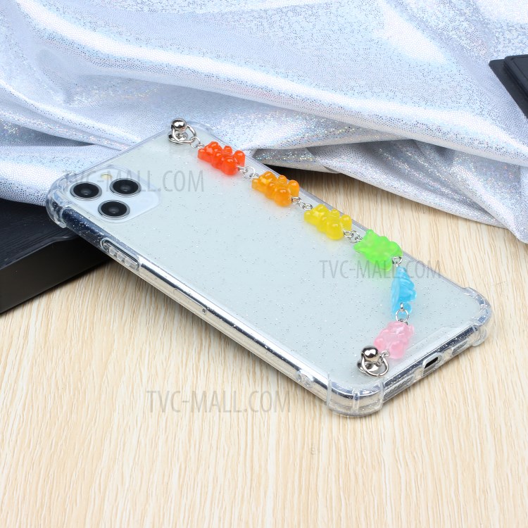 Chain Bracelet Style Soft TPU Mobile Phone Case for iPhone 11 Pro 5.8 inch - Colorful Bear-6