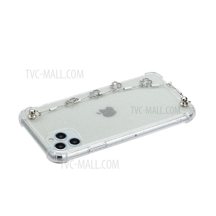 Soft TPU Phone Case with Cute Bracelet for iPhone 11 Pro Max 6.5-inch - Silver Bear-3
