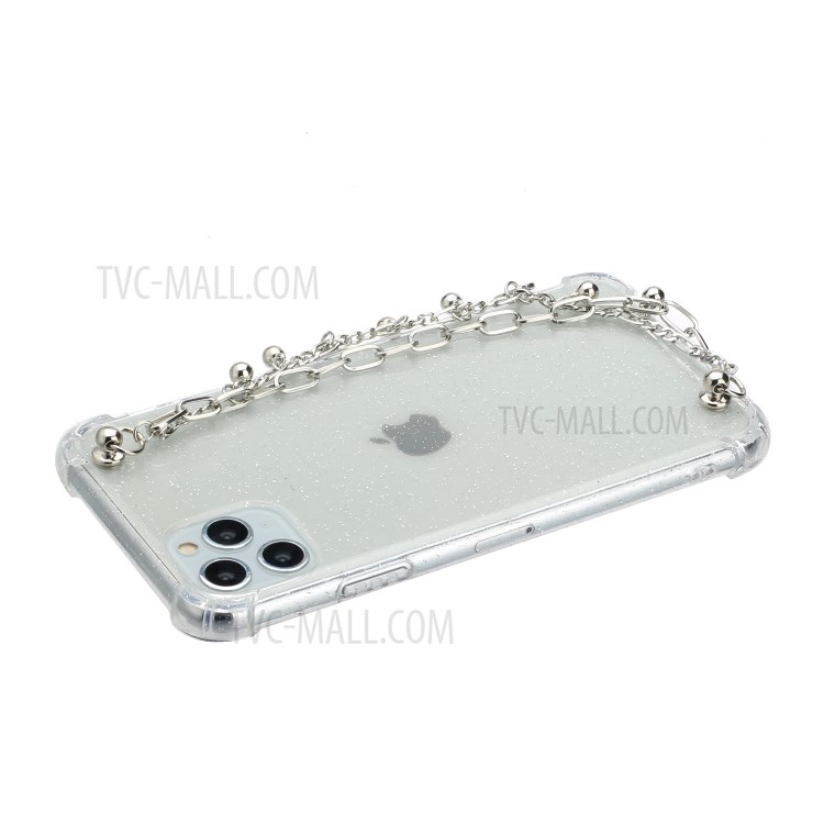 Soft TPU Phone Case with Cute Bracelet for iPhone 11 Pro Max 6.5-inch - Silver Chain-3