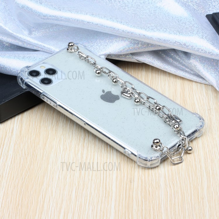 Soft TPU Phone Case with Cute Bracelet for iPhone 11 Pro Max 6.5-inch - Silver Chain-6