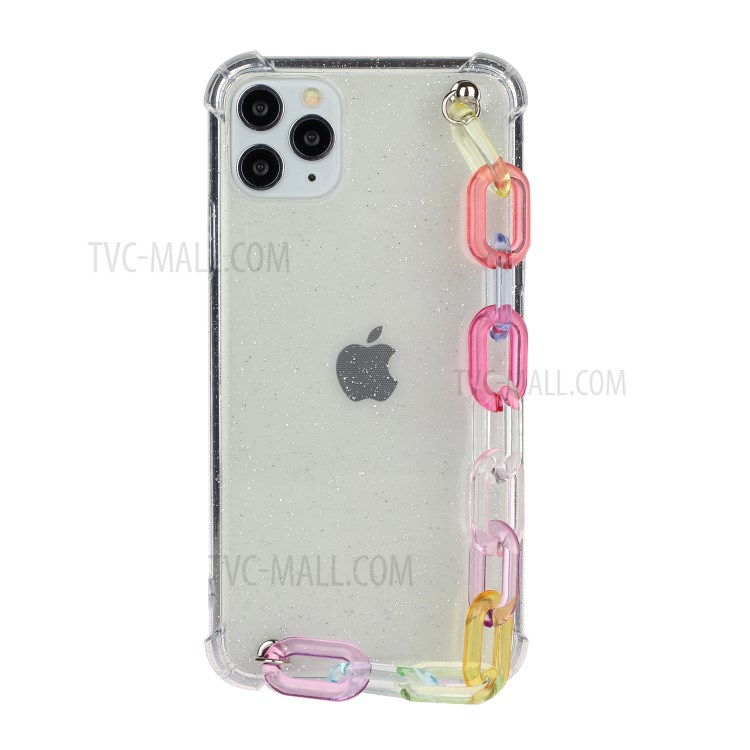 Soft TPU Phone Case with Cute Bracelet for iPhone 11 Pro Max 6.5-inch - Transparent Chain-1
