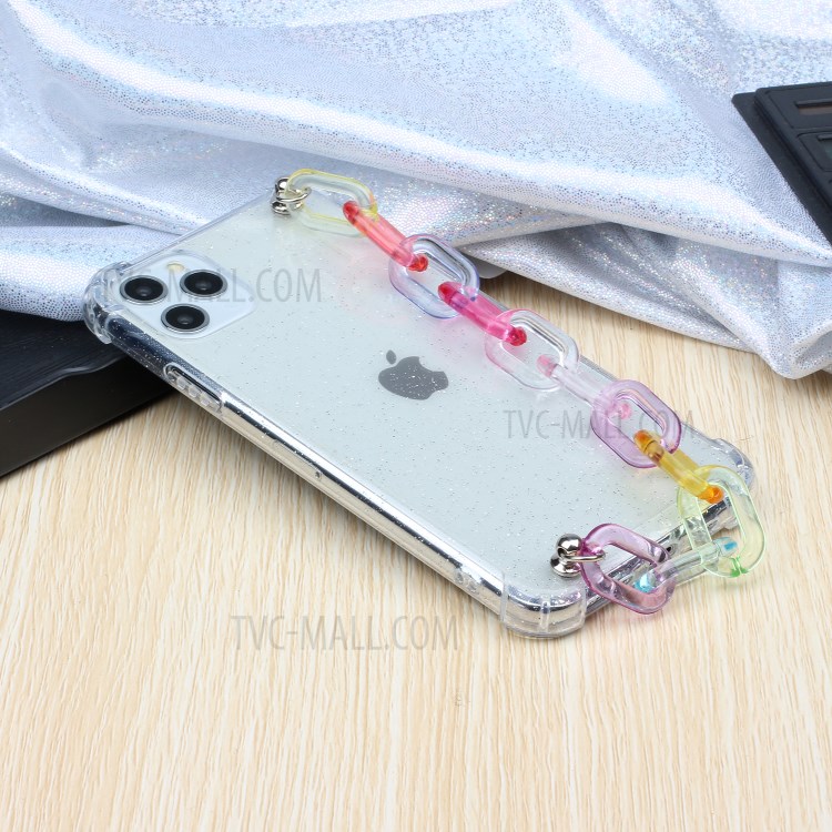 Soft TPU Phone Case with Cute Bracelet for iPhone 11 Pro Max 6.5-inch - Transparent Chain-6