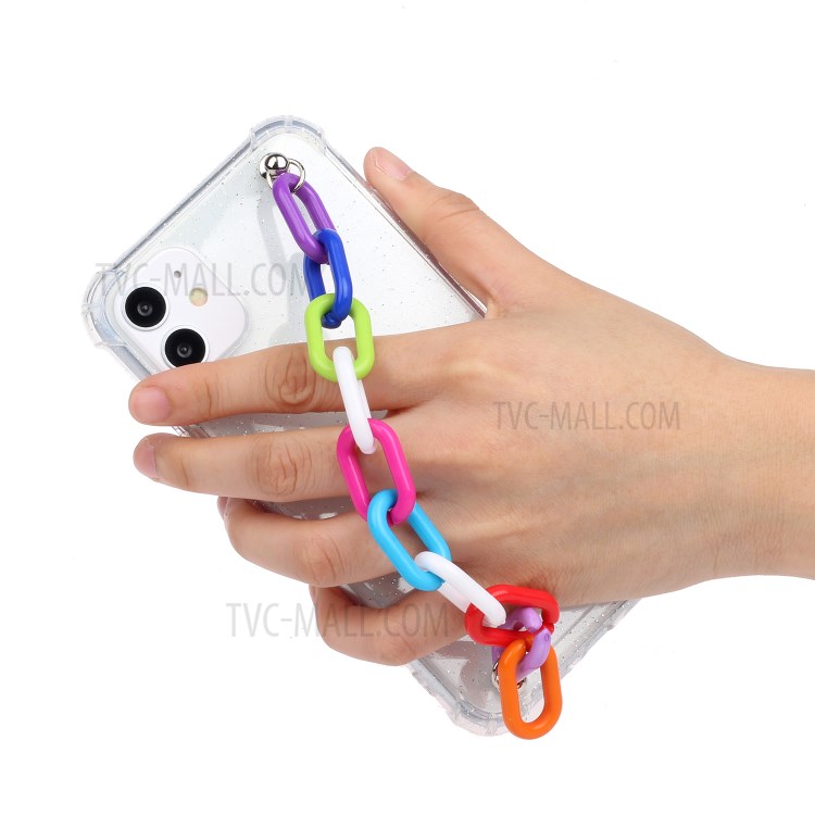 Chain Bracelet Style Soft TPU Phone Case for iPhone 11 6.1 inch - Colorful Chain-5
