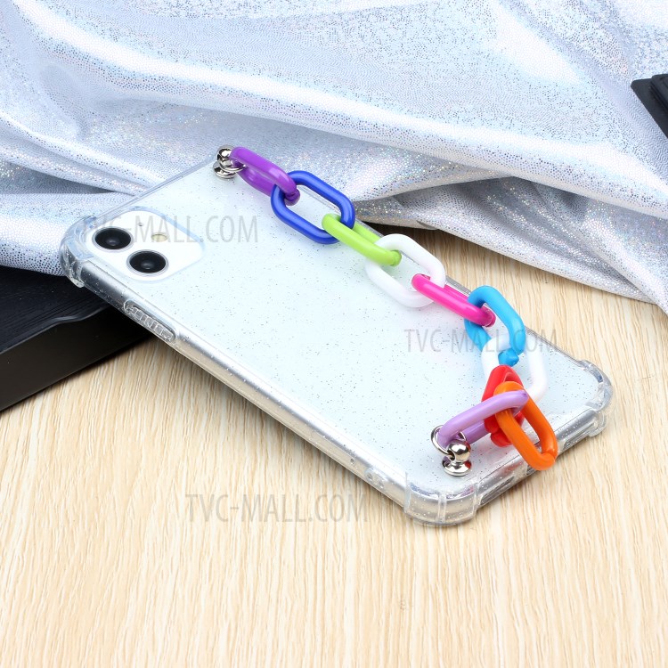Chain Bracelet Style Soft TPU Phone Case for iPhone 11 6.1 inch - Colorful Chain-6