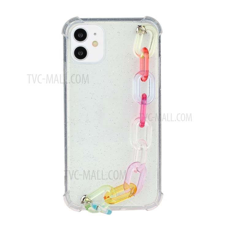 Chain Bracelet Style Soft TPU Phone Case for iPhone 11 6.1 inch - Transparent Chain-1
