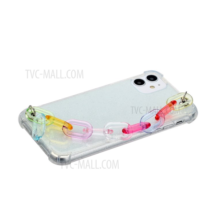 Chain Bracelet Style Soft TPU Phone Case for iPhone 11 6.1 inch - Transparent Chain-2
