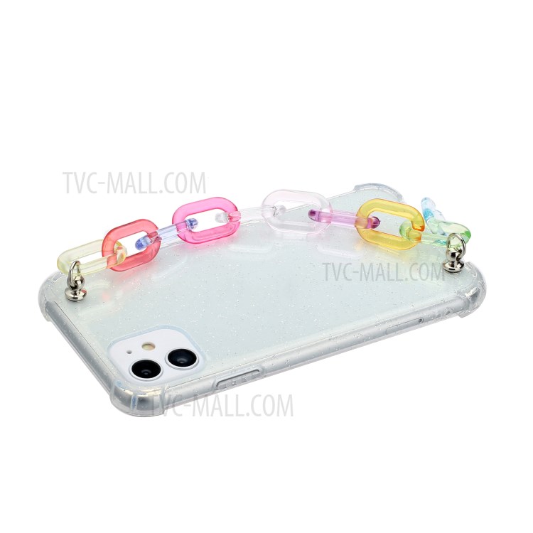 Chain Bracelet Style Soft TPU Phone Case for iPhone 11 6.1 inch - Transparent Chain-3