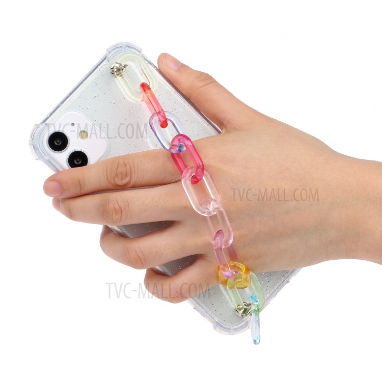 Chain Bracelet Style Soft TPU Phone Case for iPhone 11 6.1 inch - Transparent Chain-5