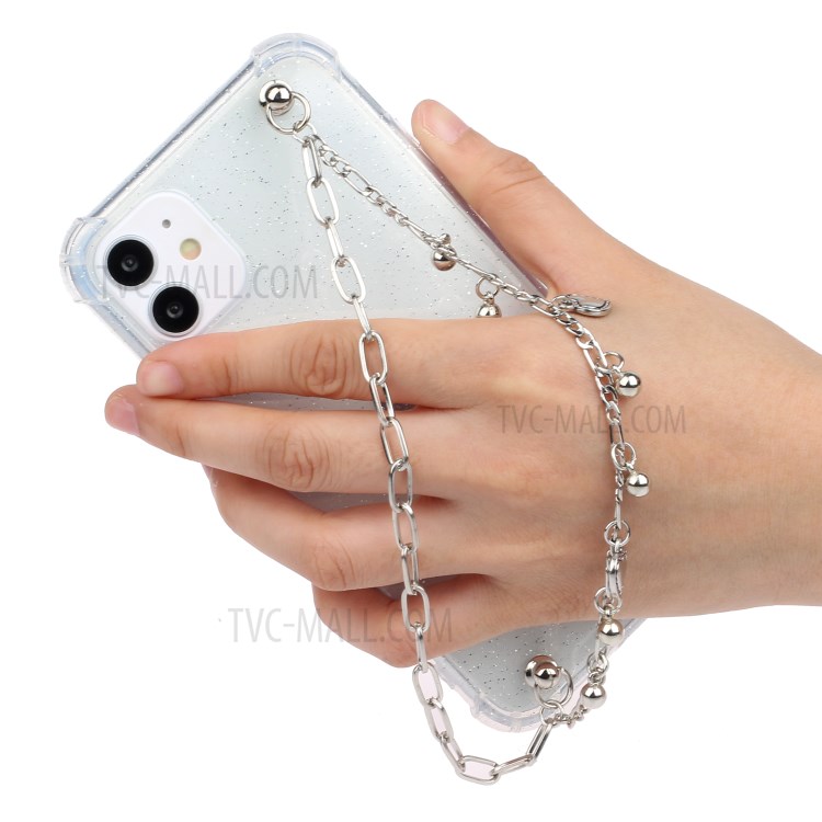 Chain Bracelet Style Soft TPU Phone Case for iPhone 11 6.1 inch - Silver Chain-5