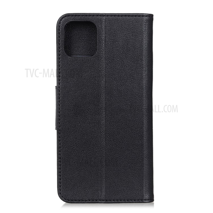 Litchi Skin Leather Wallet Case for iPhone 12 Pro Max 6.7 inch - Black-3