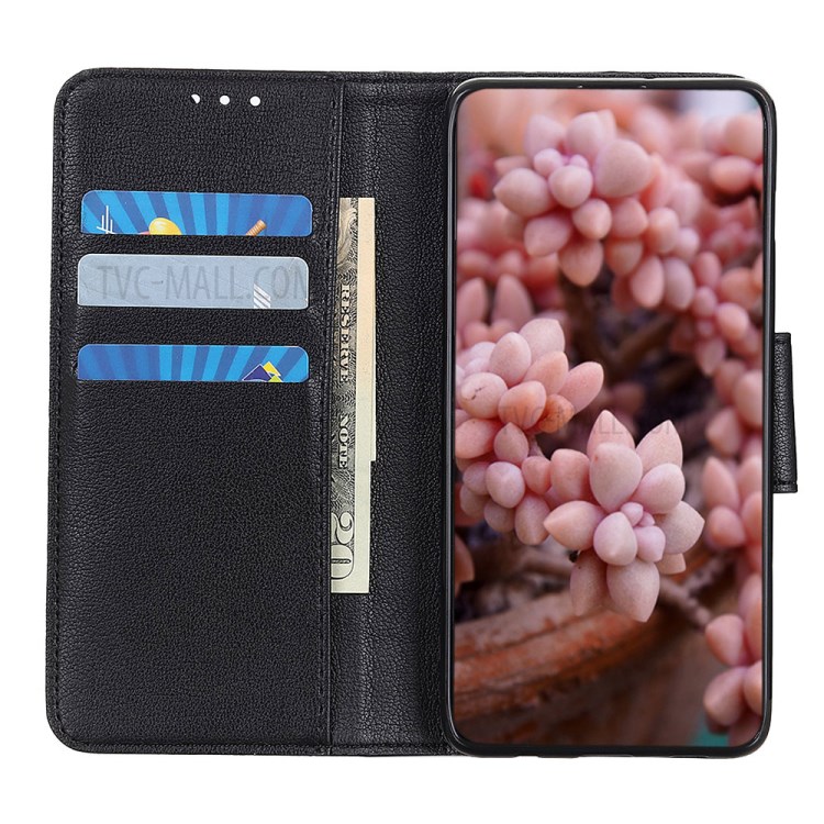 Litchi Skin Leather Wallet Case for iPhone 12 Pro Max 6.7 inch - Black-7