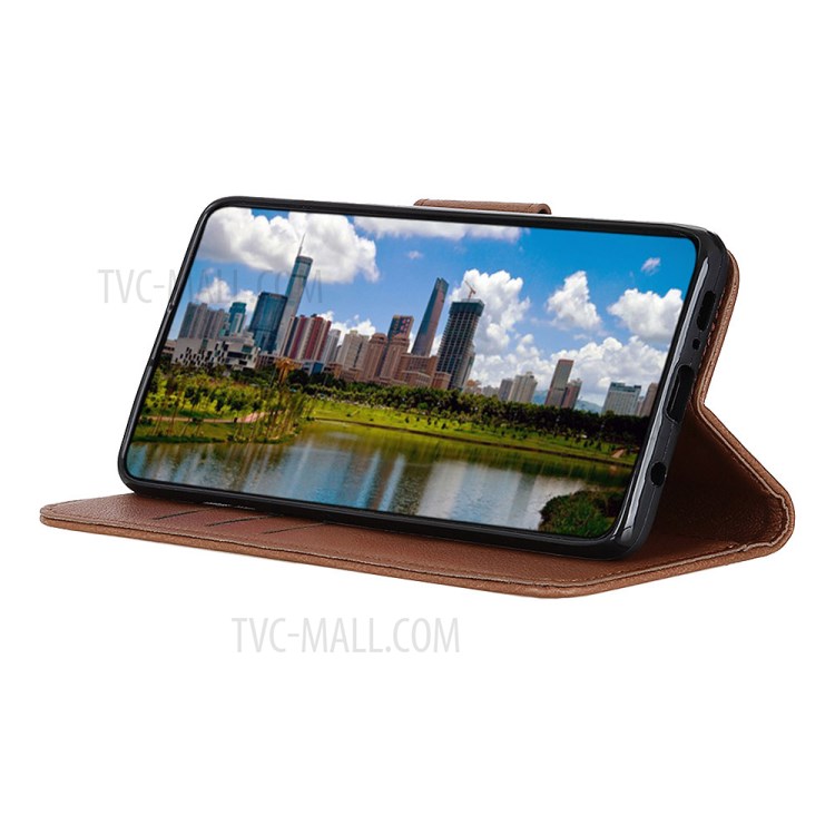 Litchi Skin Leather Wallet Case for iPhone 12 Pro Max 6.7 inch - Brown-6