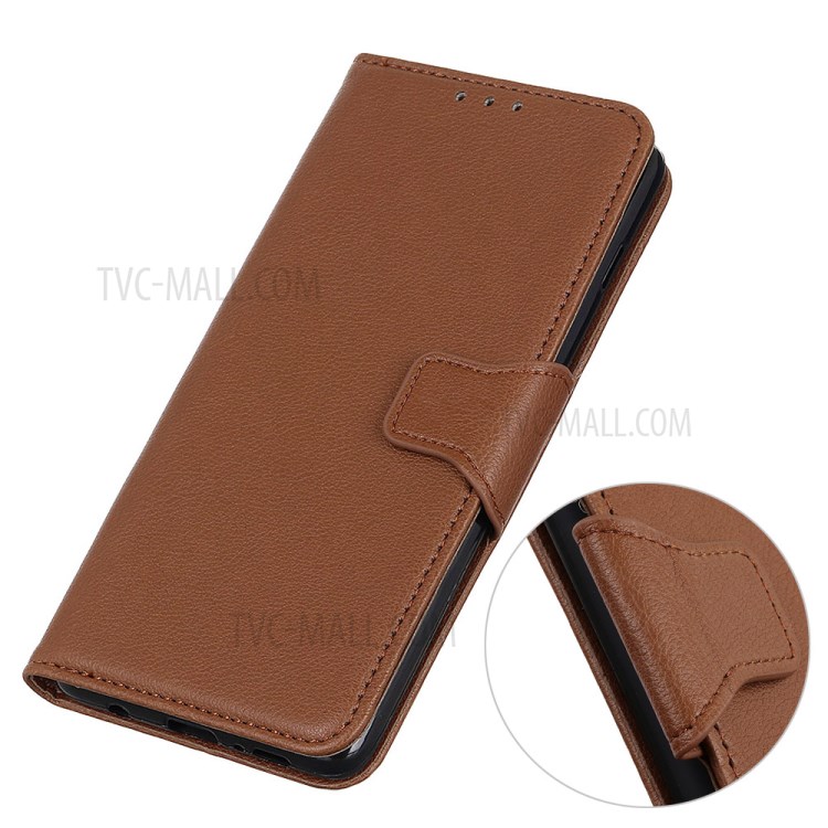 Litchi Skin Leather Wallet Case for iPhone 12 Pro Max 6.7 inch - Brown-8