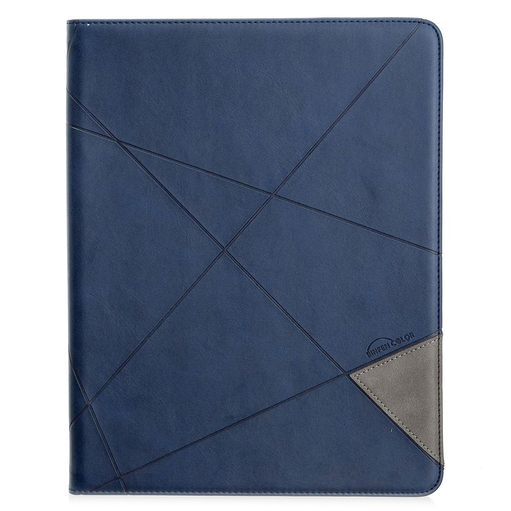 Caso Del Patrón Geométrico Fresco Diseño De Vigilia / Sueño Cuero Para El Ipad Pro 12,9 Pulgadas (2020) / (2018) - Azul-2