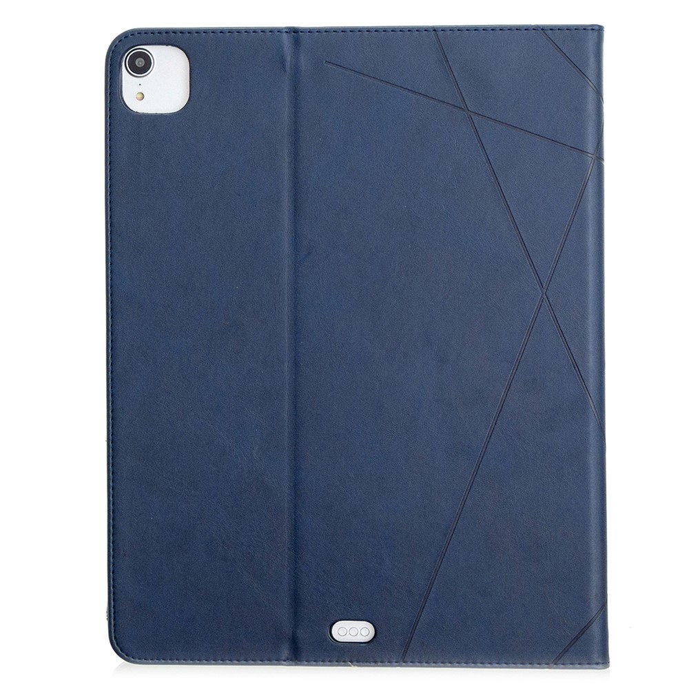 Caso Del Patrón Geométrico Fresco Diseño De Vigilia / Sueño Cuero Para El Ipad Pro 12,9 Pulgadas (2020) / (2018) - Azul-3