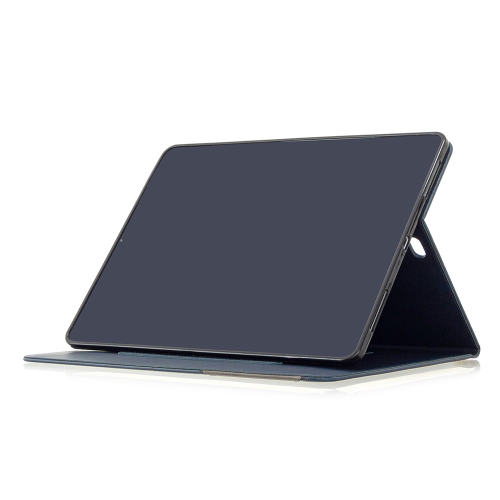 Caso Del Patrón Geométrico Fresco Diseño De Vigilia / Sueño Cuero Para El Ipad Pro 12,9 Pulgadas (2020) / (2018) - Azul-6