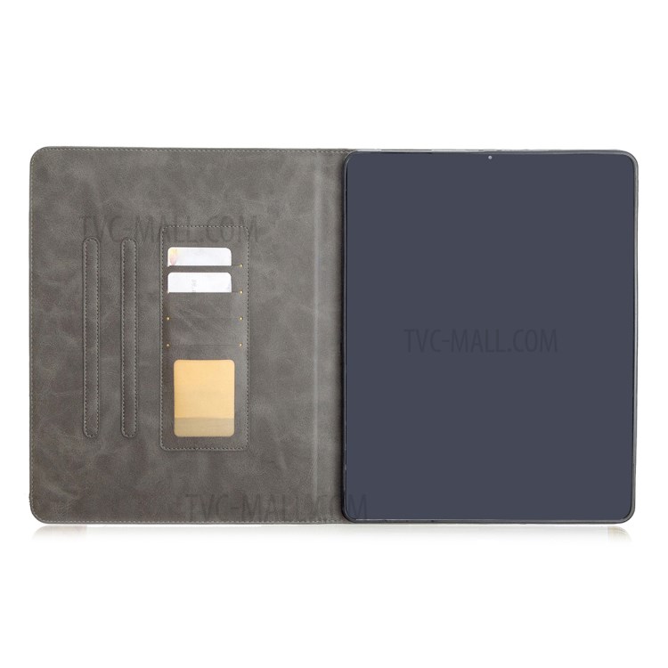 Geometric Pattern Cool Design Wake/Sleep Leather Case for iPad Pro 12.9-inch (2020)/(2018) - Grey-4