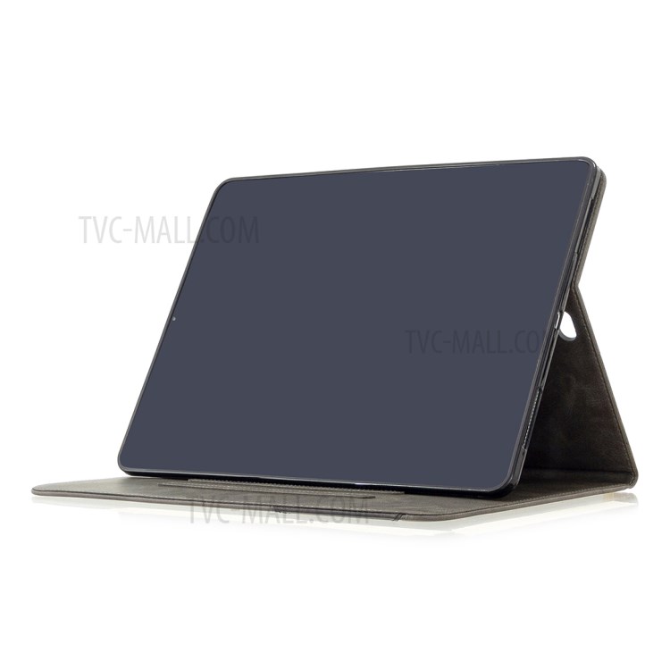 Geometric Pattern Cool Design Wake/Sleep Leather Case for iPad Pro 12.9-inch (2020)/(2018) - Grey-6