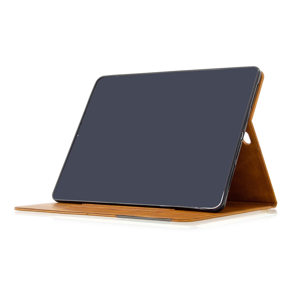 Geometric Pattern Cool Design Wake/Sleep Leather Case for iPad Pro 12.9-inch (2020)/(2018) - Brown-6