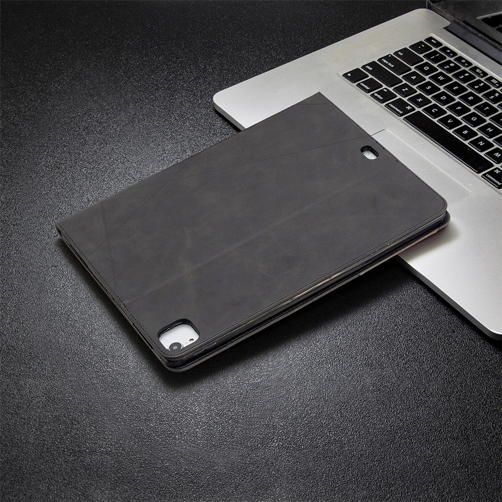 Geometric Pattern Cool Design Wake/Sleep Leather Case for iPad Pro 12.9-inch (2020)/(2018) - Black-8
