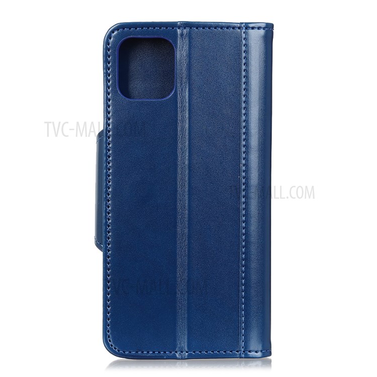 With Wallet Leather Stand Phone Case for iPhone 12 5.4 inch - Blue-3