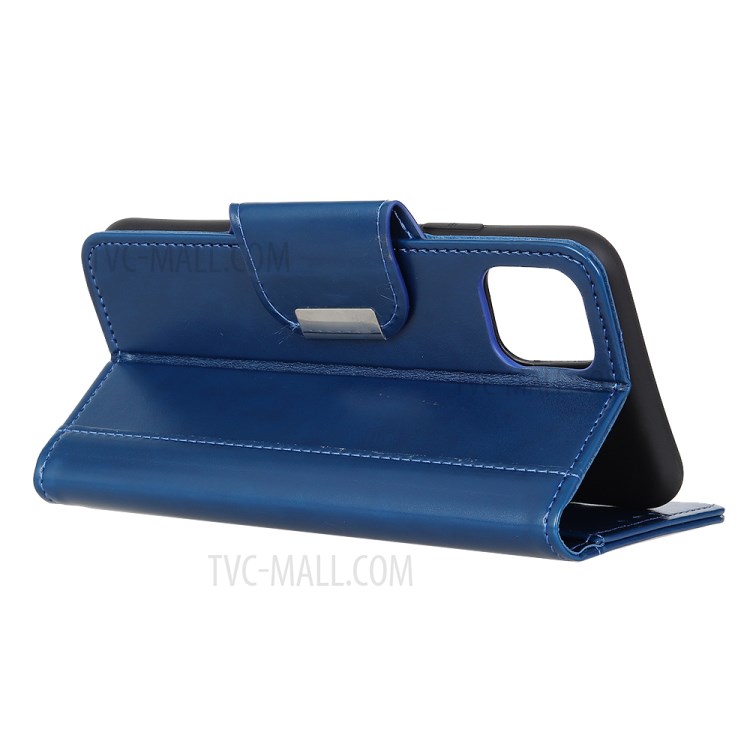 With Wallet Leather Stand Phone Case for iPhone 12 5.4 inch - Blue-4