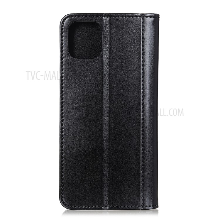 Auto-absorbed Split Leather Wallet Cool Cover for iPhone 12 5.4 inch - Black-3