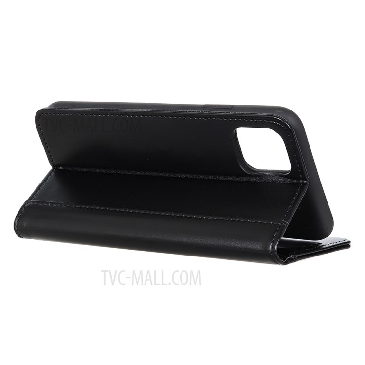 Auto-absorbed Split Leather Wallet Cool Cover for iPhone 12 5.4 inch - Black-4
