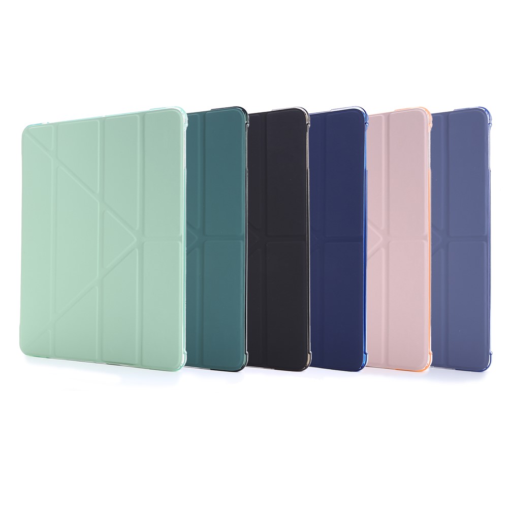 Deformable Stand Leather Smart Tablet Case for iPad 9.7-inch (2018) - Light Green-9