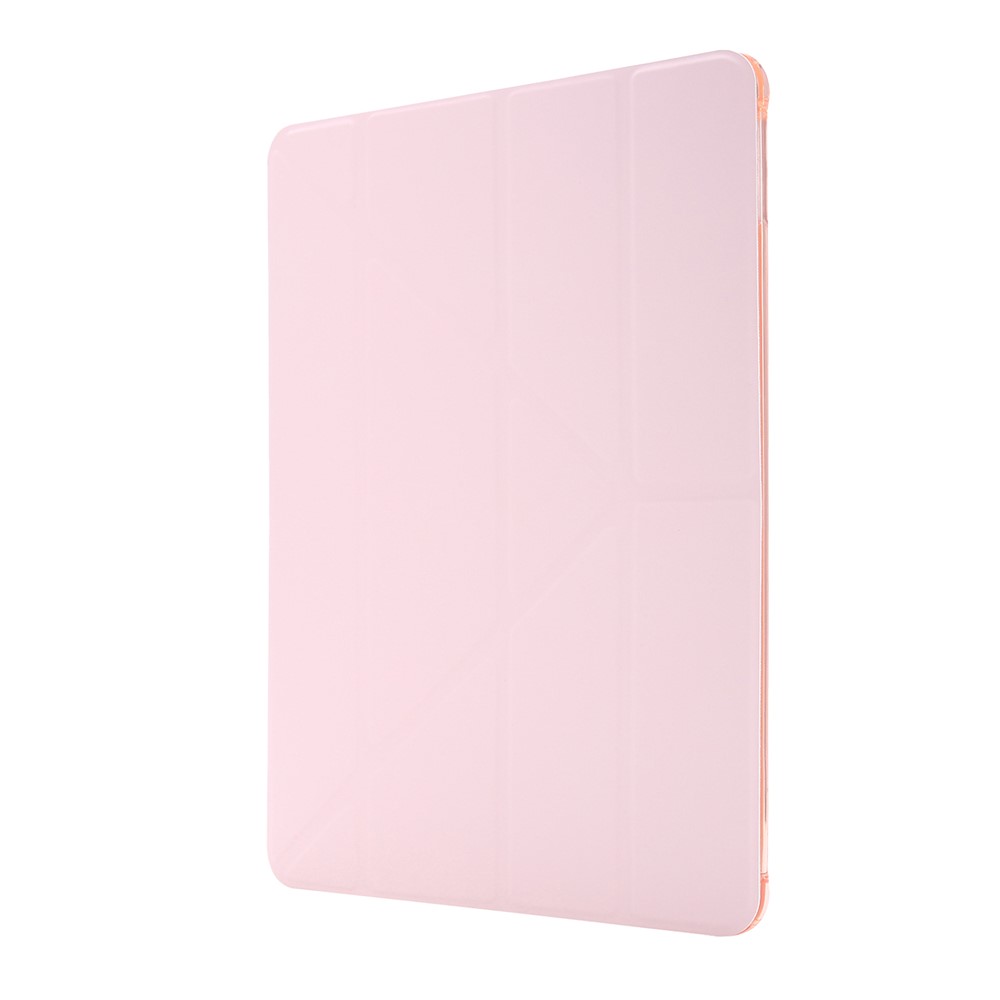 Deformable Stand Leather Smart Tablet Shell for iPad 10.2 (2019) - Pink-2