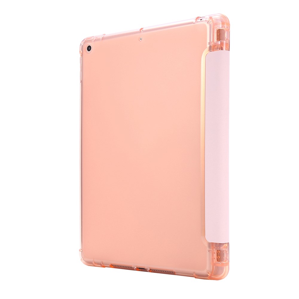 Deformable Stand Leather Smart Tablet Shell for iPad 10.2 (2019) - Pink-4