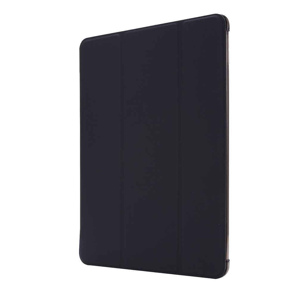 Tri-fold Stand Leder Tablet Shell Mit Stiftschlitz Für Ipad 10.2 (2021)/(2020)/(2019) - Schwarz-2