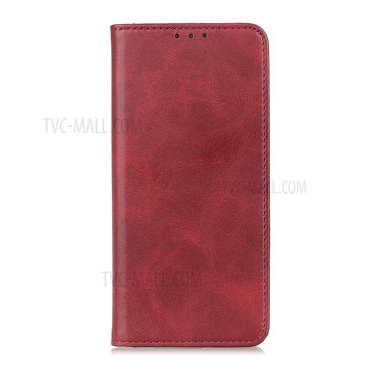 Auto-absorbed Wallet Stand Split Leather Phone Case for Apple iPhone 12 Pro Max 6.7 inch - Red-2