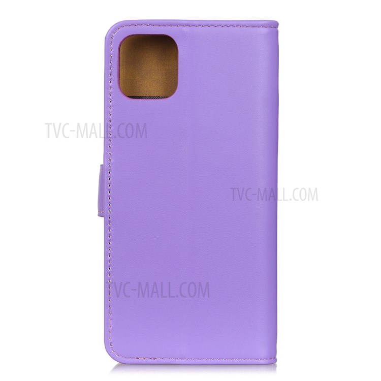 Leather Wallet Cell Phone Case for Apple iPhone 12 Pro Max 6.7 inch - Purple-3