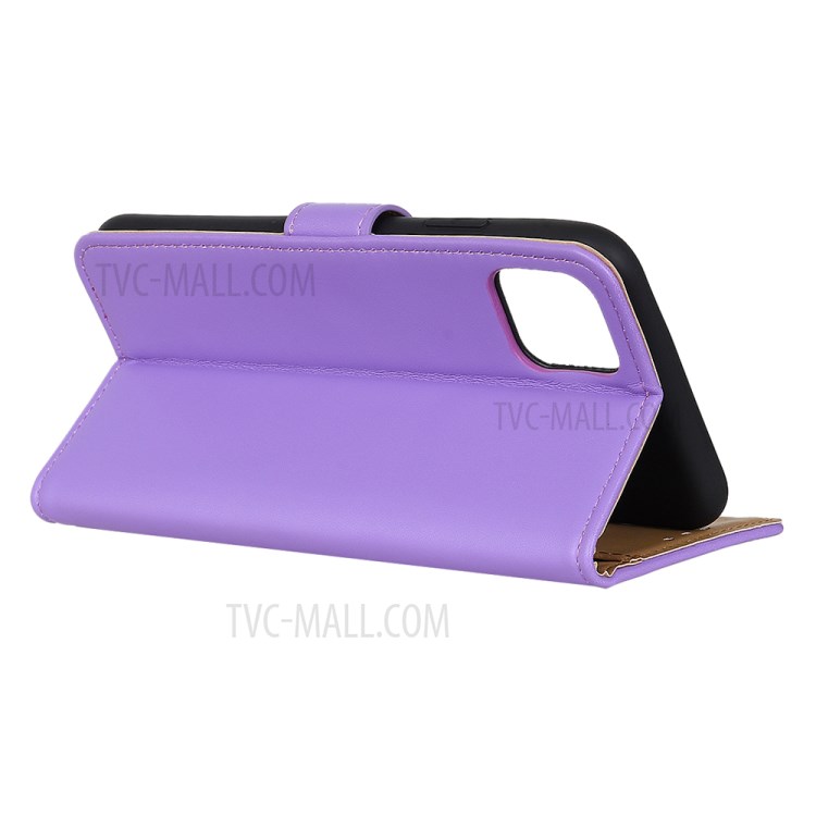 Leather Wallet Cell Phone Case for Apple iPhone 12 Pro Max 6.7 inch - Purple-4