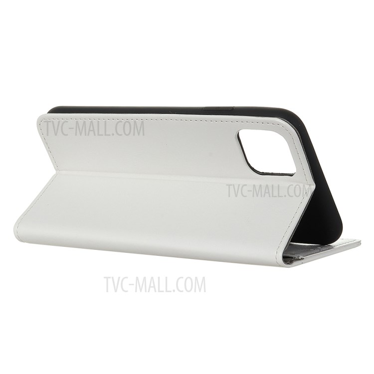 Crazy Horse Wallet Stand PU Leather Case Flip Shell for Apple iPhone 12 Pro Max 6.7 inch - White-4