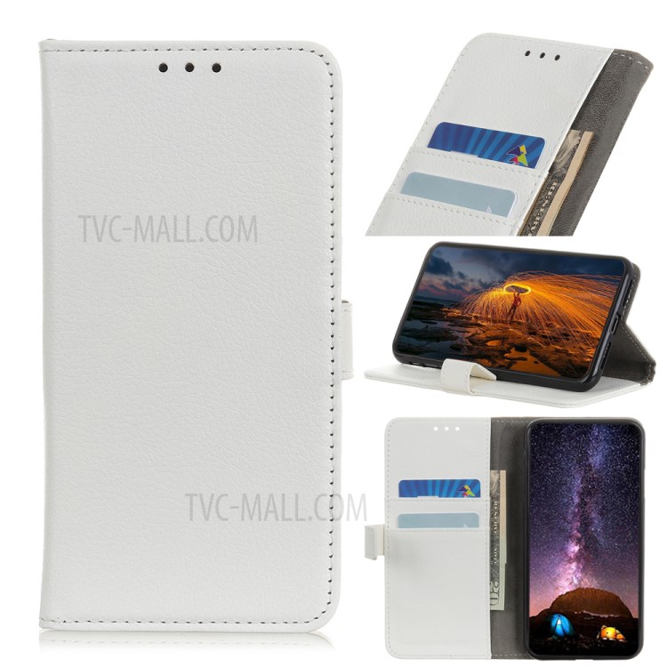 Litchi Texture Wallet Stand Leather Case for iPhone 12 Pro Max 6.7 inch - White-1
