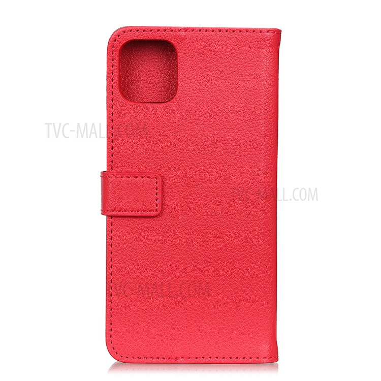 Litchi Texture Wallet Stand Leather Case for iPhone 12 Pro Max 6.7 inch - Red-3